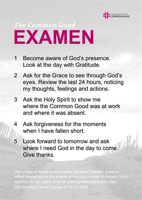 Printable Examen Prayer